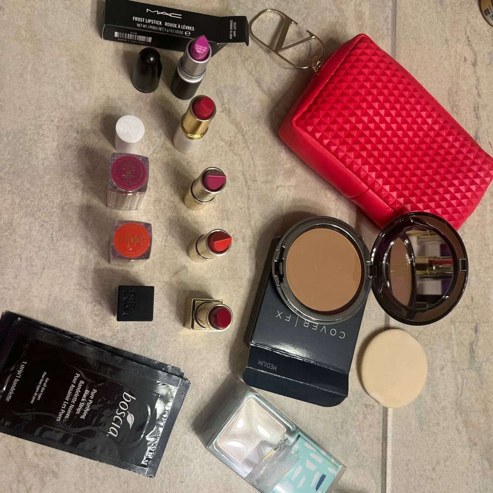 Valentino pouch with brand new cosmetics